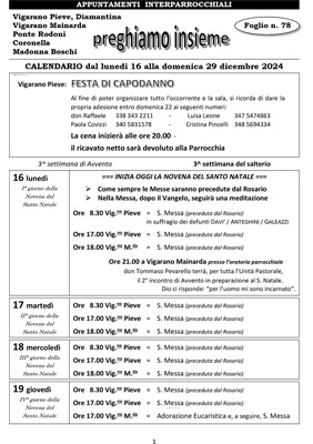 Foglio di collegamento pastorale